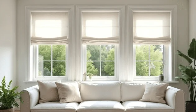 Roman Shades in Houston