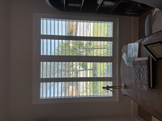 White shutters in an All Prive interior