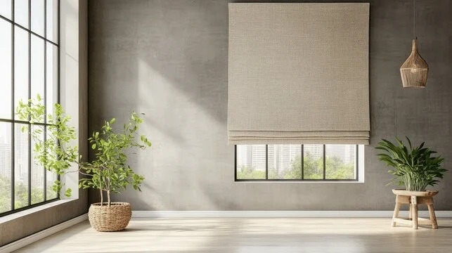 Roman Shades in Houston