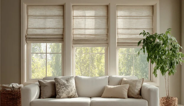 Roman Shades in Houston