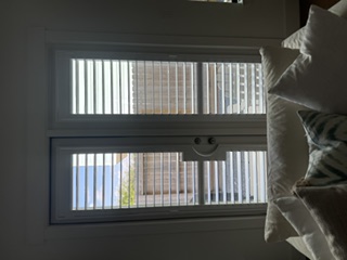 White shutters in an All Prive interior